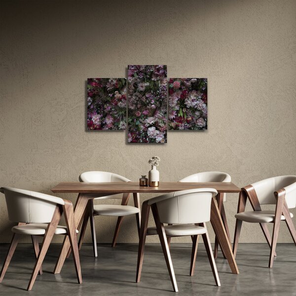 Obraz - Kvetinový múr (90x60 cm)