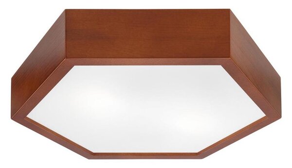 Stropné svietidlo HEX 2xE27/60W/230V pr. 43 cm borovica hnedá