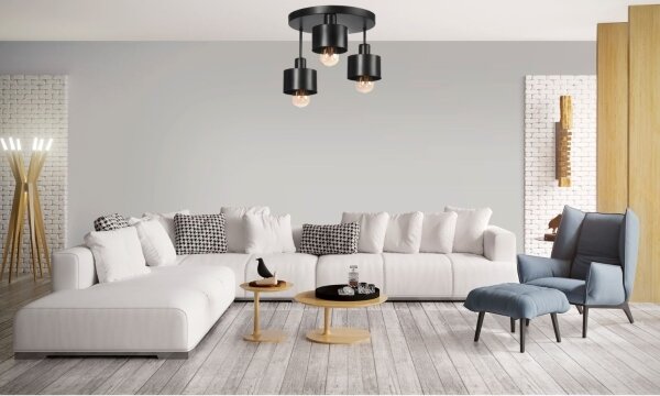 Prisadený luster BODO 3xE27/60W/230V