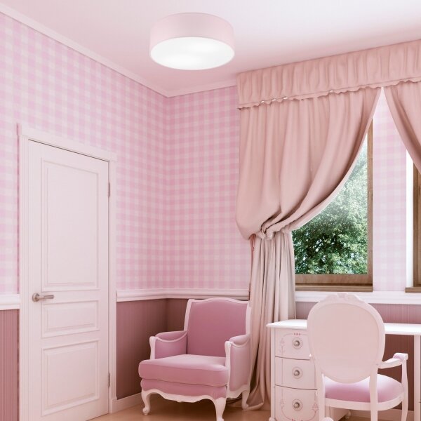 Stropné svietidlo SIRJA PASTEL 2xE27/15W/230V, priemer 45 cm, ružové