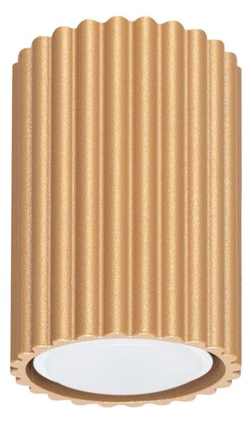 Sollux SL.1549 - Bodové svietidlo KARBON 1xGU10/10W/230V 10 cm zlatá