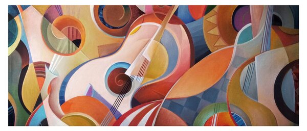 Obraz - Hudobný abstrakt (120x50 cm)