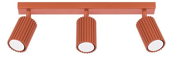 Sollux SL.1638 - Bodové svietidlo KARBON 3xGU10/10W/230V červená