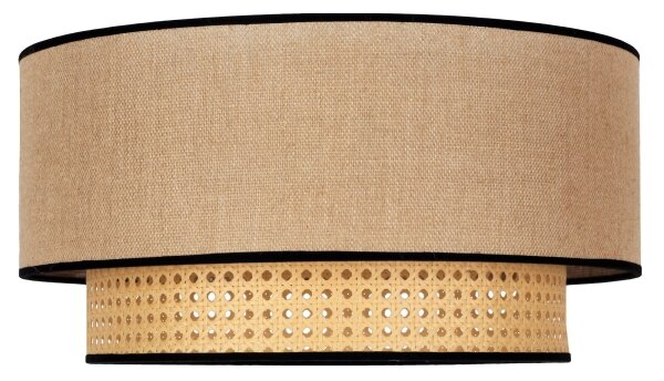 Duolla - Stropné svietidlo BOHO 1xE27/15W/230V pr. 45 cm béžová/ratan