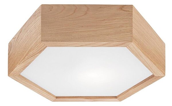Stropné svietidlo OAK HEX 1xE27/60W/230V pr. 32 cm dub