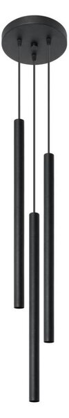 Sollux SL.0471 - Luster na lanku PASTELO 3P 3xG9/8W/230V čierna