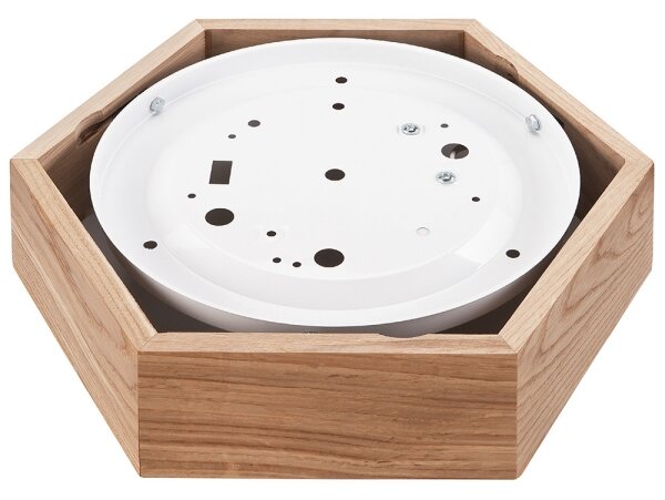 Stropné svietidlo OAK HEX 1xE27/60W/230V pr. 32 cm dub