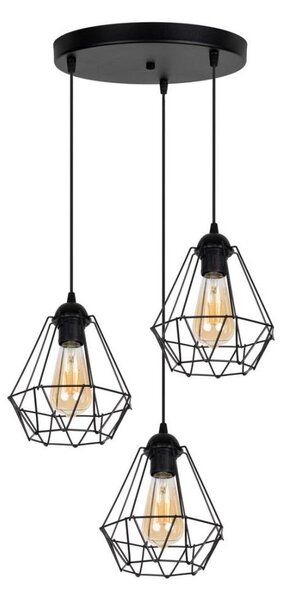 Luster na lanku DIAMENT 3xE27/60W/230V