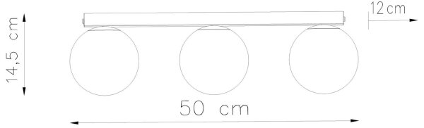 Sollux SL.1148 - Stropné svietidlo YOLI 3xG9/12W/230V biela