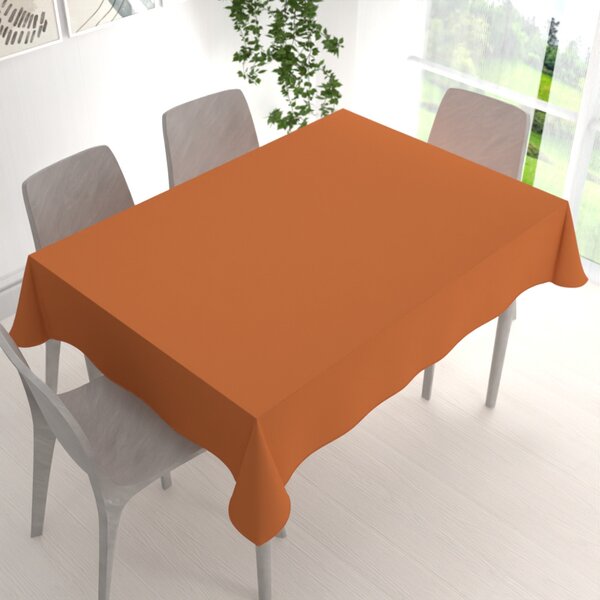 Biante Obdĺžnikový bavlnený saténový obrus ST-008 Škoricový 50x100 cm