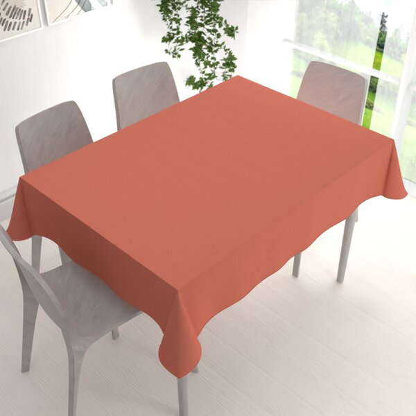 Biante Obdĺžnikový bavlnený saténový obrus ST-011 Tehlový 60x100 cm