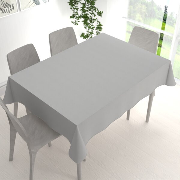 Biante Obdĺžnikový bavlnený saténový obrus ST-012 Svetlo sivý 60x100 cm