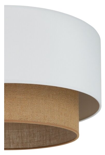 Duolla - Stropné svietidlo BOHO 1xE27/15W/230V pr. 45 cm biela/hnedá
