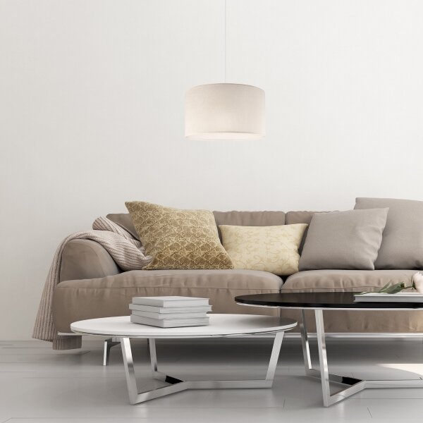 Luster na lanku SIRJA 1xE27/60W/230V krémová