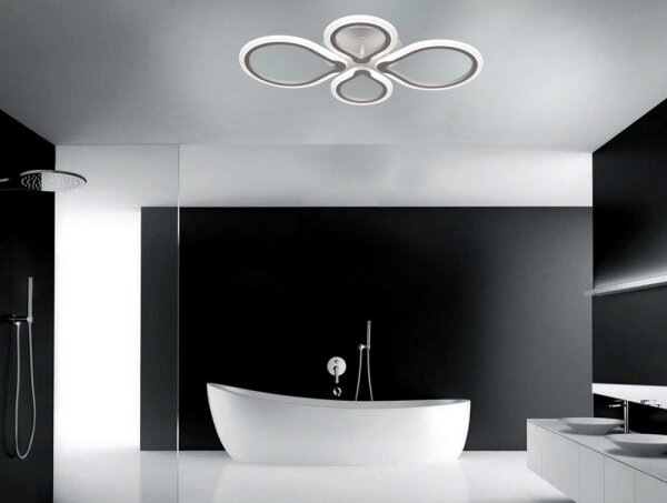 LED Stmievateľné stropné svietidlo s diaľkovým ovládačom TRIESTE LED/52W/230V
