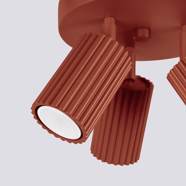 Brilagi - LED bodové svietidlo CRESTO 3xGU10/10W/230V červené
