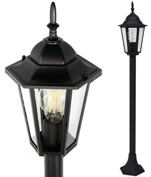 Vonkajšia lampa 1xE27/20W/230V IP43 96,5 cm čierna