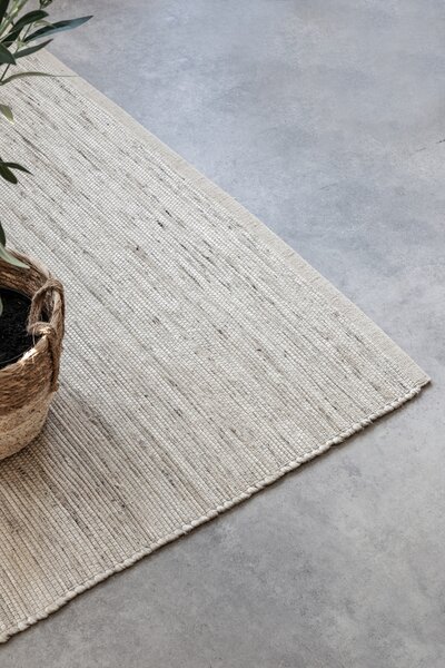 Hanse Home , Behúň Handloom 105960 Dhaka Ivory White, 80x200, biela, chodba / predsieň
