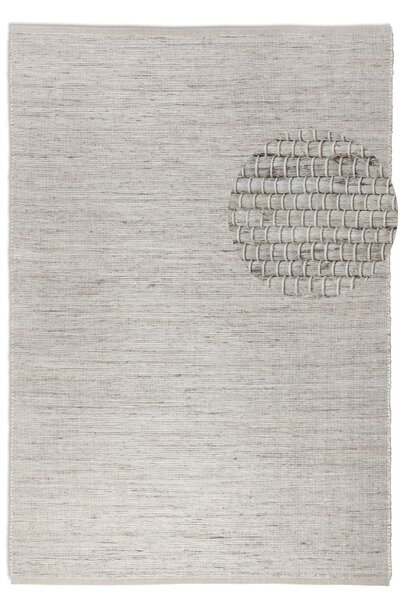Hanse Home , Kusový koberec Handloom 105960 Dhaka Ivory White, 60x90, biela, chodba / predsieň