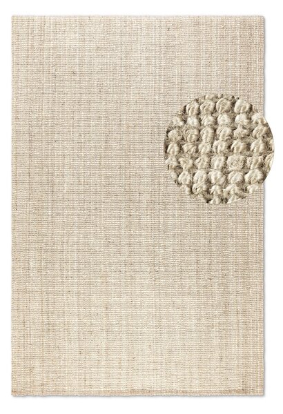 Hanse Home , Kusový koberec Bouclé Jute 105973 Ivory White, 60x90, béžová, chodba / predsieň
