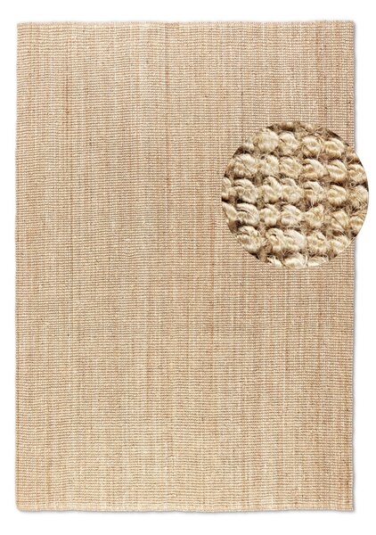 Hanse Home , Kusový koberec Bouclé Jute 105974 Natural Golden, 120x170, béžová, chodba / predsieň