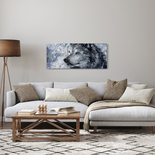 Obraz - Kreslený vlk (120x50 cm)