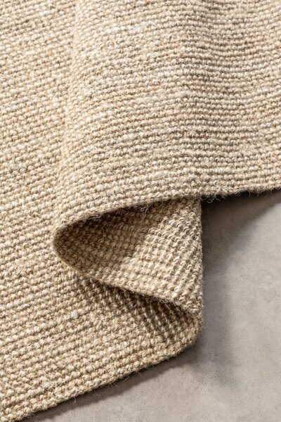 Hanse Home , Kusový koberec Bouclé Jute 105973 Ivory White, 60x90, béžová, chodba / predsieň