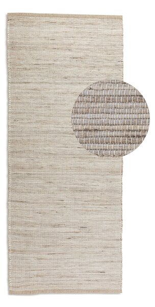 Hanse Home , Behúň Handloom 105962 Dhaka Grey Brown, 80x200, béžová, chodba / predsieň