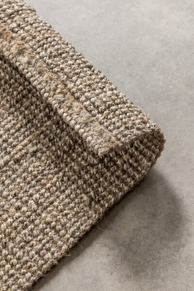 Hanse Home , Behúň Bouclé Jute 105975 Grey Brown, 80x200, hnedá, chodba / predsieň