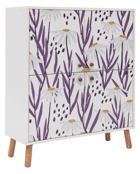 Biela skrinka 95x111 cm Multilux – Kalune Design