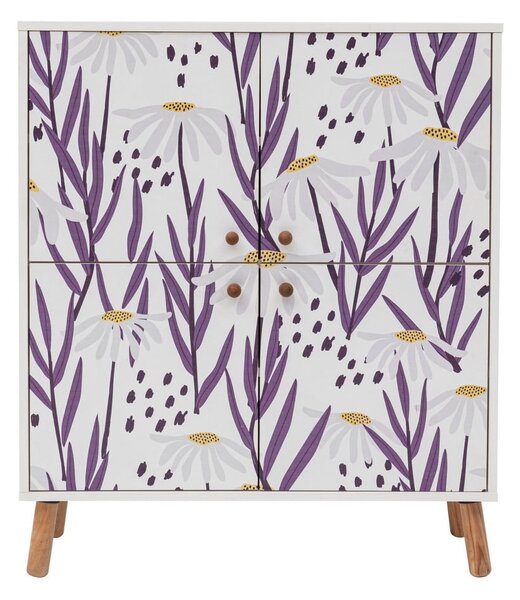 Biela skrinka 95x111 cm Multilux – Kalune Design