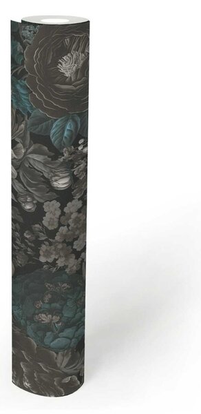 A.S. Création | Vliesová tapeta na stenu Michalsky 39979-2 | 0,53 x 10,05 m | čierna, šedá, krémová, vining ivy