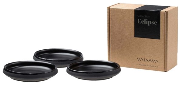 Vaidava Set tanierikov Eclipse 11,5cm, 3ks, čierny