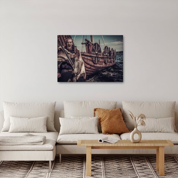 Obraz - Vikingský bojovník (70x50 cm)