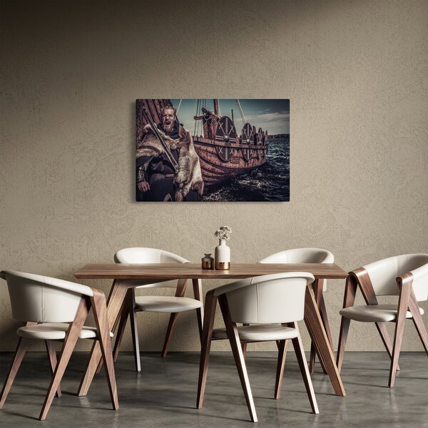 Obraz - Vikingský bojovník (90x60 cm)