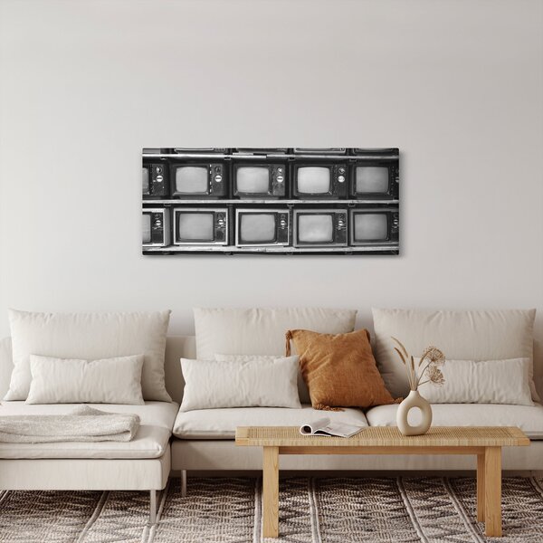 Obraz - Retro televízie (120x50 cm)