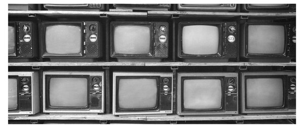 Obraz - Retro televízie (120x50 cm)
