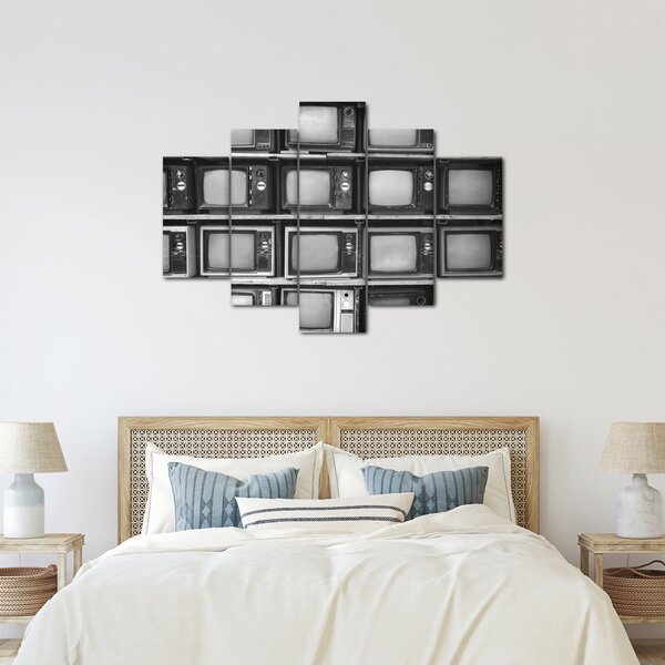 Obraz - Retro televízie (150x105 cm)