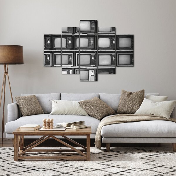 Obraz - Retro televízie (150x105 cm)