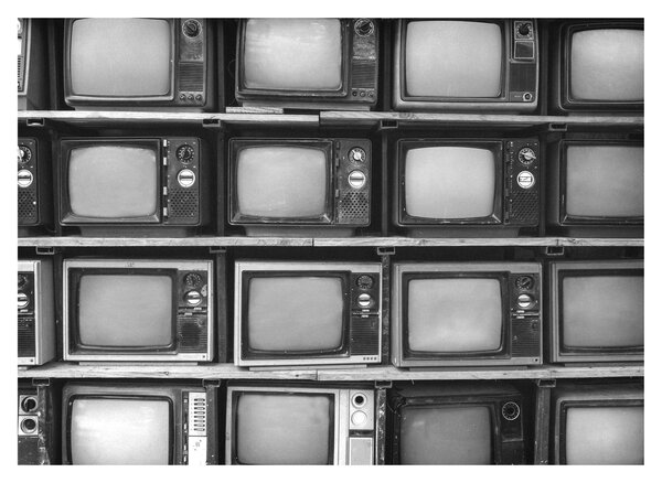 Obraz - Retro televízie (70x50 cm)