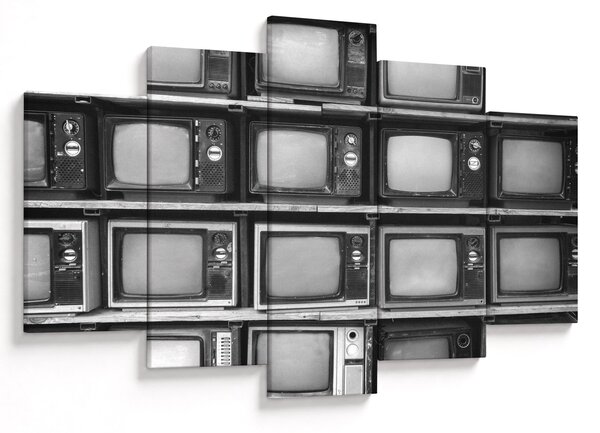 Obraz - Retro televízie (150x105 cm)