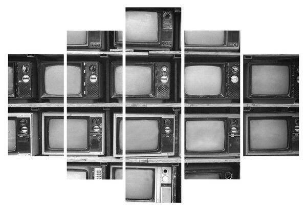 Obraz - Retro televízie (150x105 cm)
