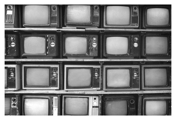 Obraz - Retro televízie (90x60 cm)