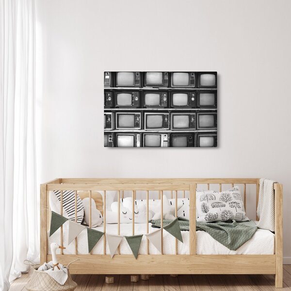Obraz - Retro televízie (90x60 cm)