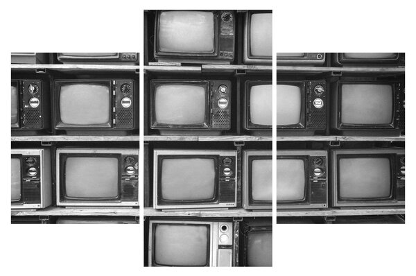 Obraz - Retro televízie (90x60 cm)