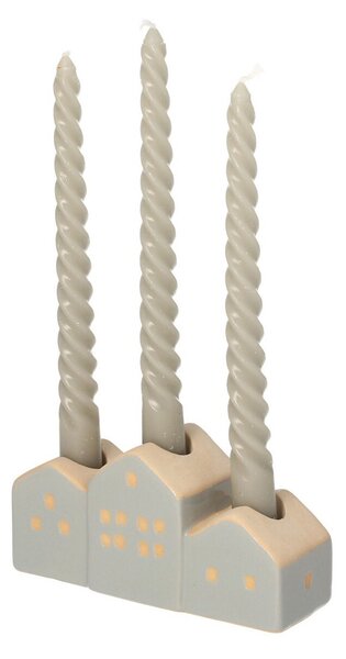 Svietnik Hauses 13x5x7cm grey