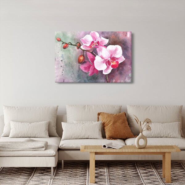 Obraz - Orchidey, aquarel (90x60 cm)