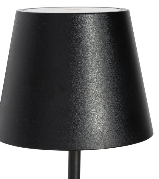 Stolná lampa čierna vrátane stmievateľnej a nabíjateľnej LED IP54 - Murdock