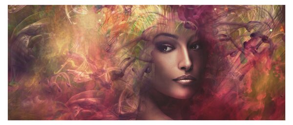 Obraz - Fantasy žena (120x50 cm)