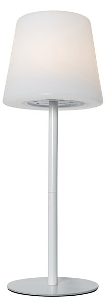 Stolná lampa biela nabíjateľná vrátane LED a stmievača IP54 - Jude